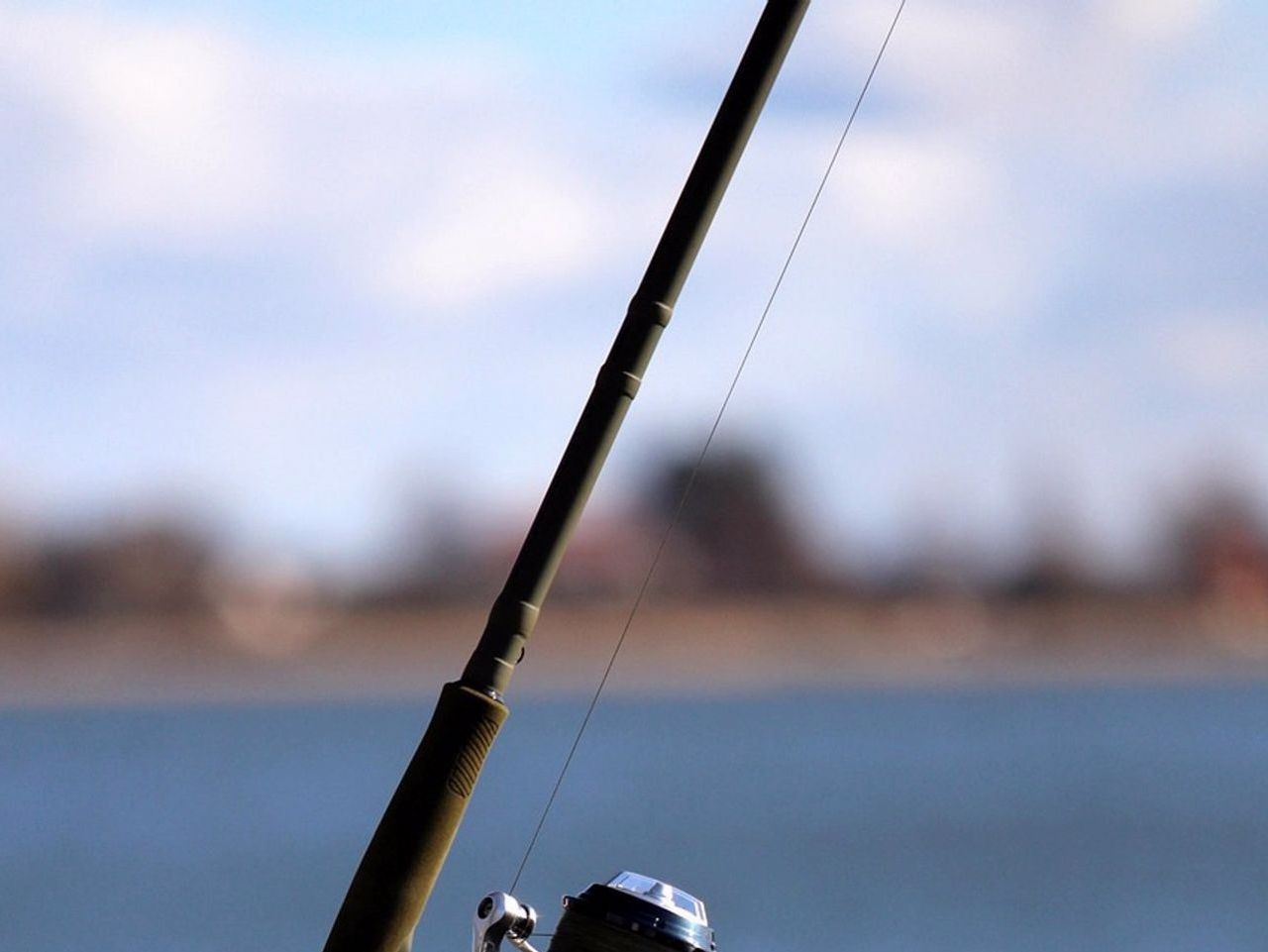 Preparação do equipamento de pesca